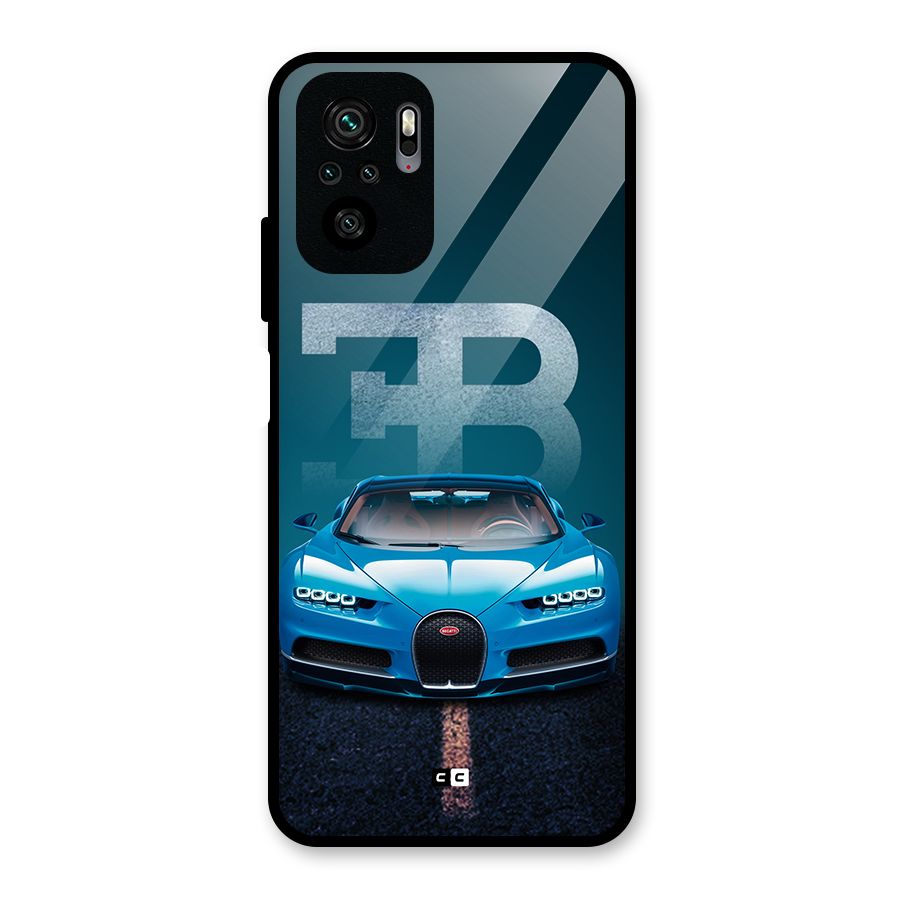 Wonderful Supercar Glass Back Case for Redmi Note 10S
