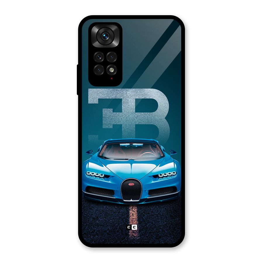 Wonderful Supercar Glass Back Case for Redmi Note 11