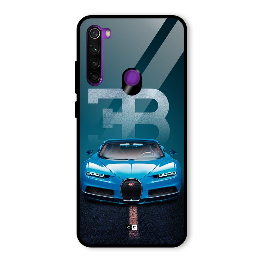 Wonderful Supercar Glass Back Case for Redmi Note 8