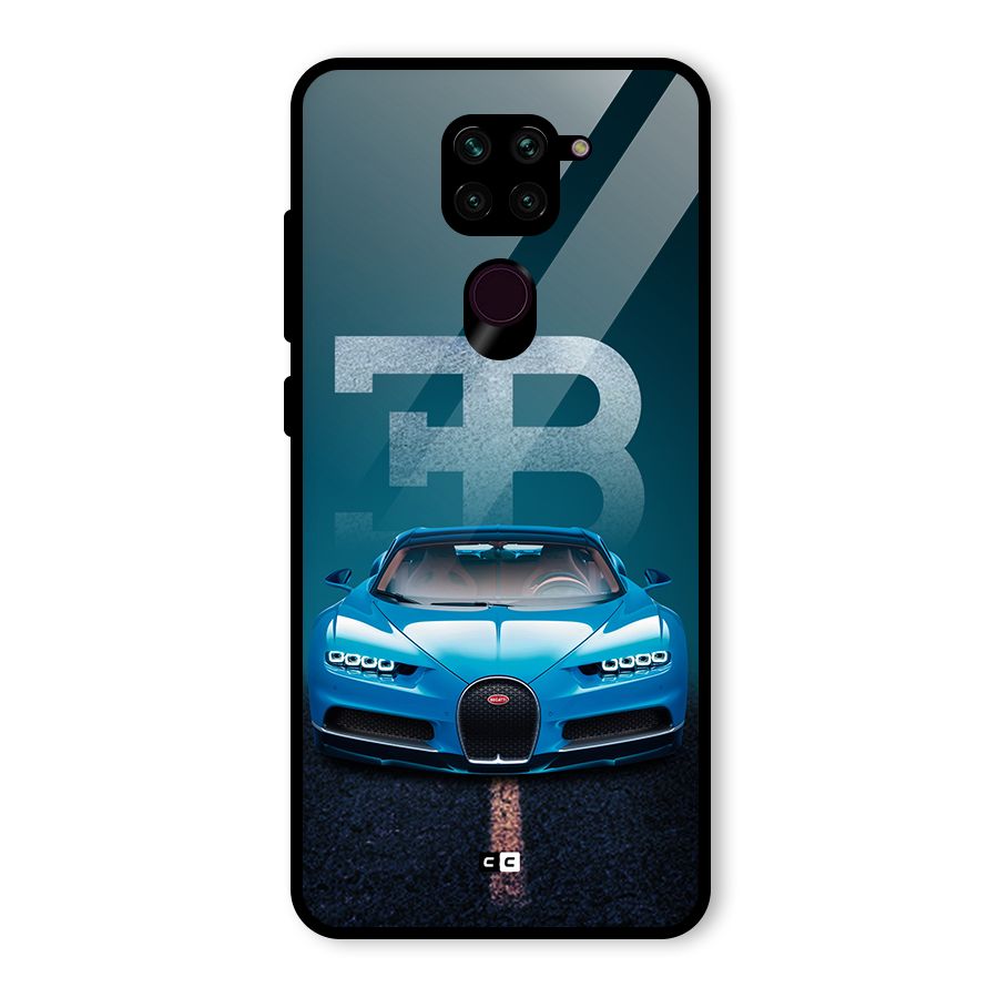 Wonderful Supercar Glass Back Case for Redmi Note 9