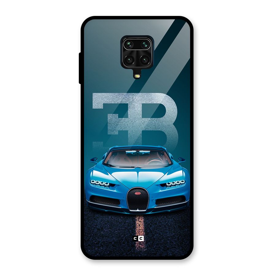 Wonderful Supercar Glass Back Case for Redmi Note 9 Pro