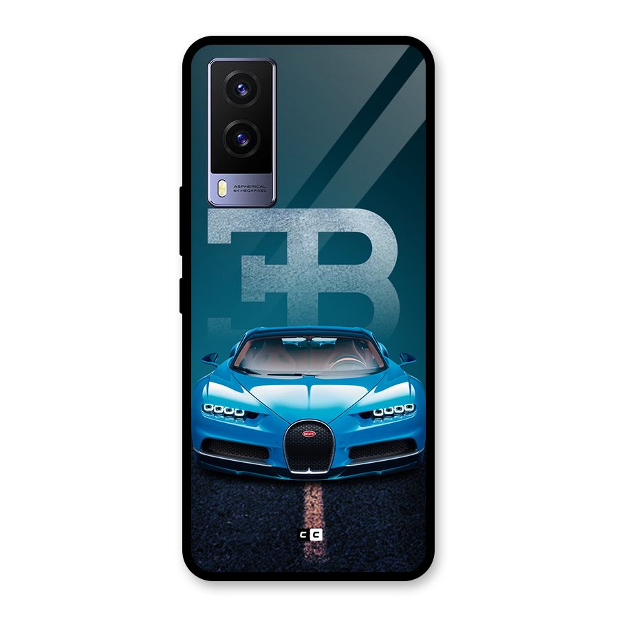 Wonderful Supercar Glass Back Case for Vivo V21e 5G