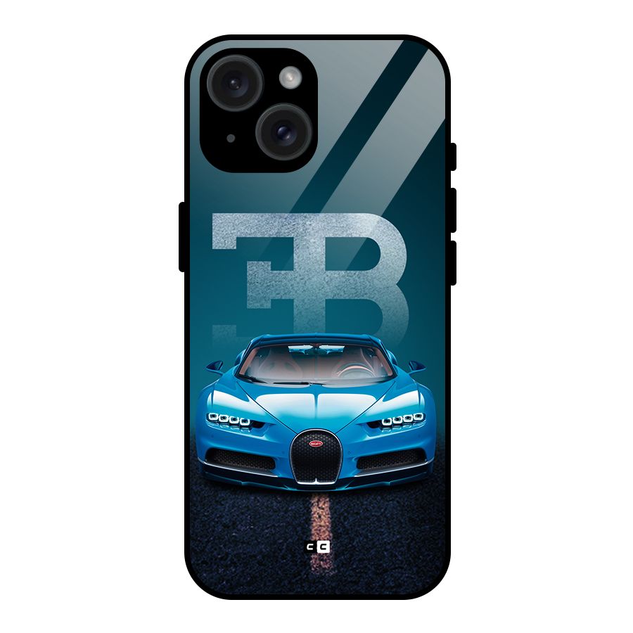 Wonderful Supercar Glass Back Case for iPhone 15