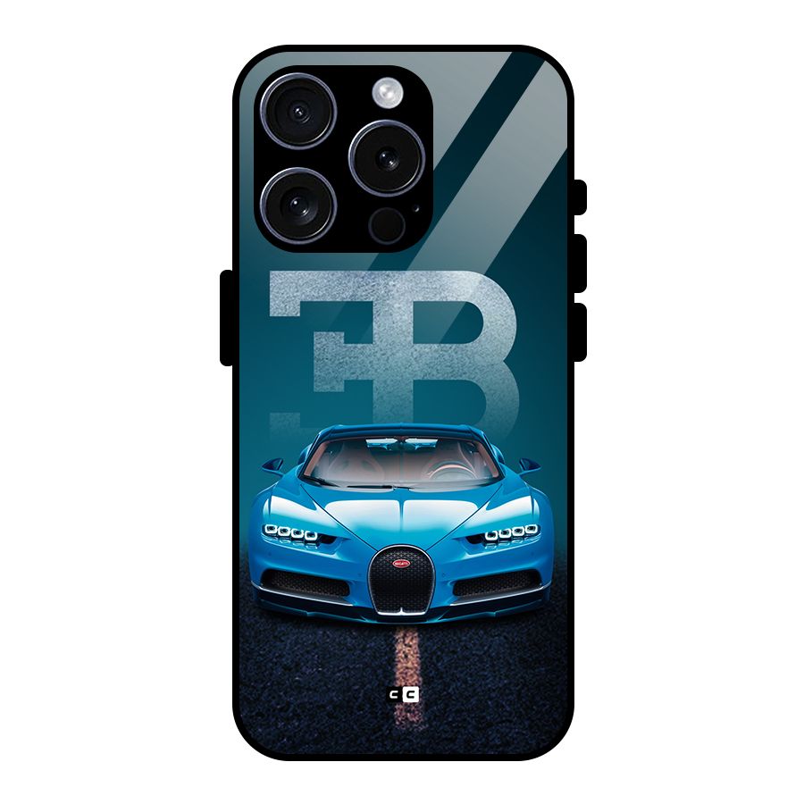 Wonderful Supercar Glass Back Case for iPhone 15 Pro