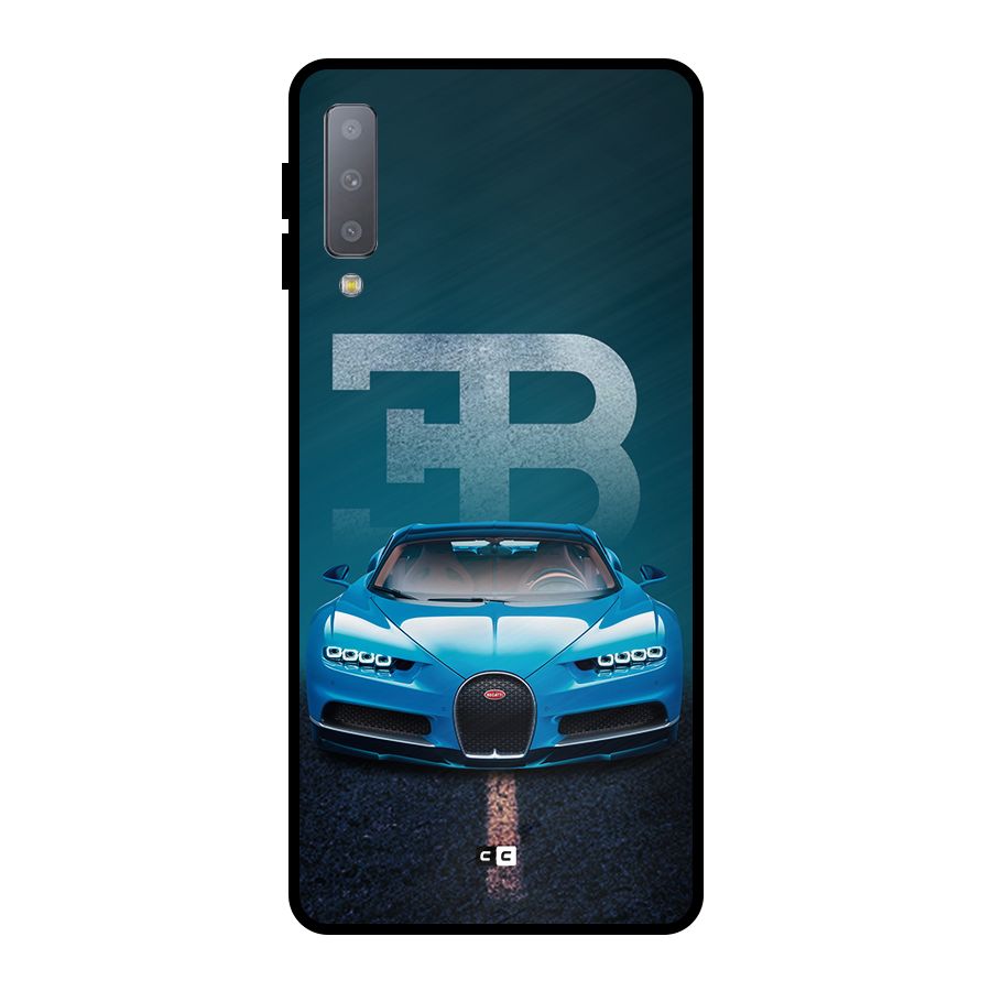 Wonderful Supercar Metal Back Case for Galaxy A7 (2018)
