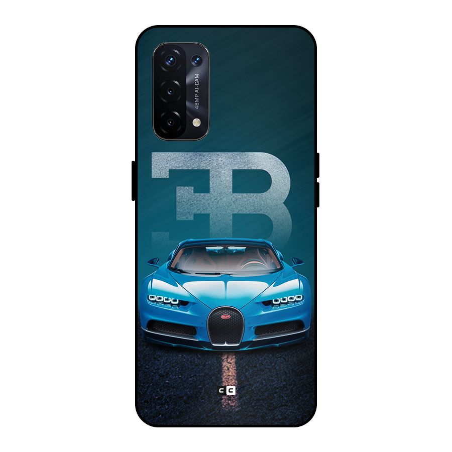 Wonderful Supercar Metal Back Case for Oppo A74 5G