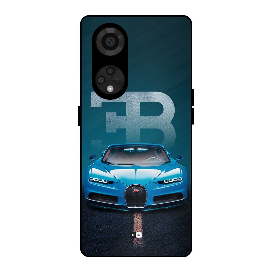 Wonderful Supercar Metal Back Case for Reno8 T 5G