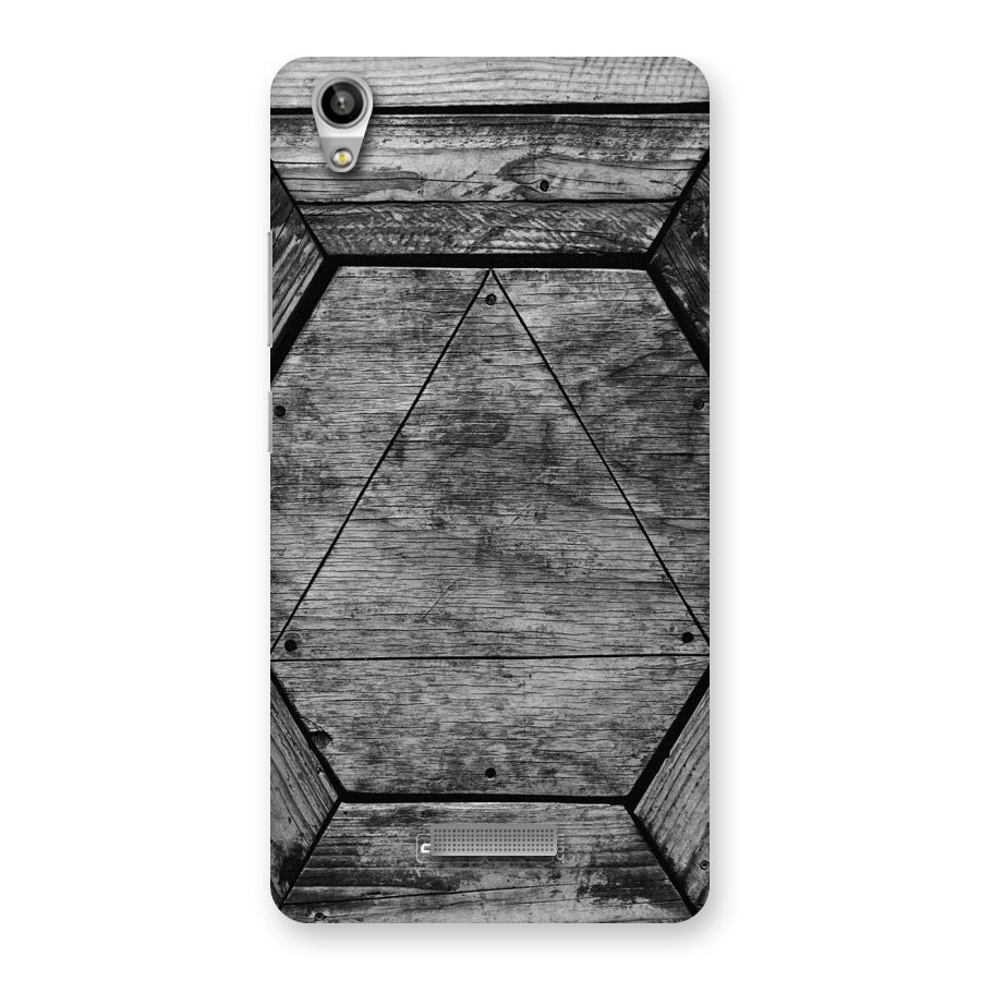 Wooden Hexagon Back Case for Lava-Pixel-V1