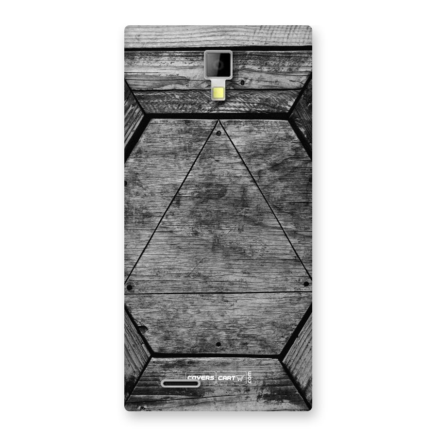 Wooden Hexagon Back Case for Micromax Canvas Xpress A99