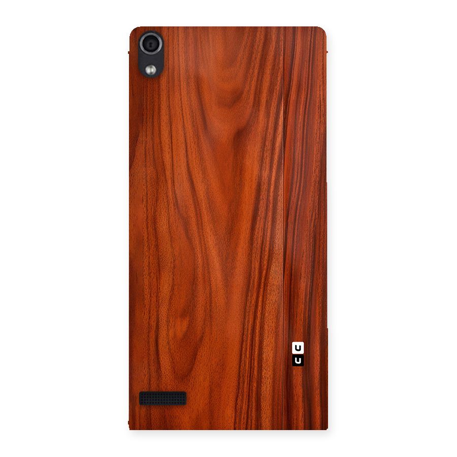 Wooden Texture Printed Back Case for Ascend P6