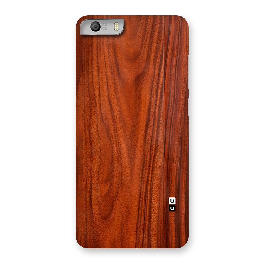 Wooden Texture Printed Back Case for Canvas Knight 2
