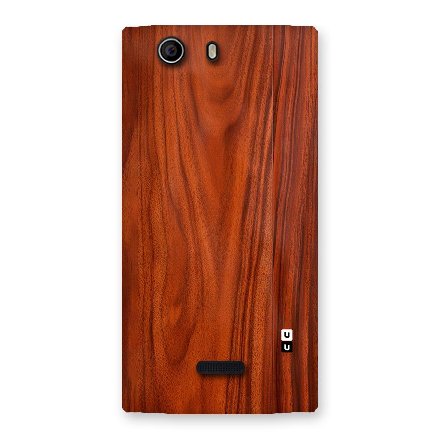 Wooden Texture Printed Back Case for Canvas Nitro 2 E311