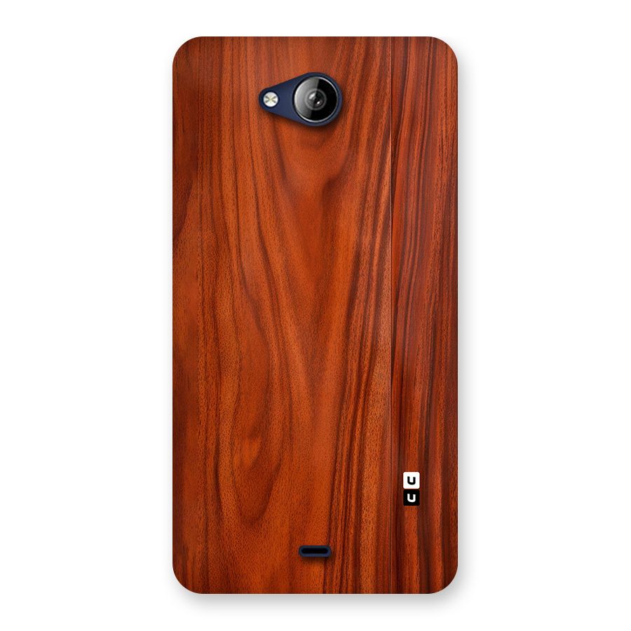 Wooden Texture Printed Back Case for Canvas Play Q355