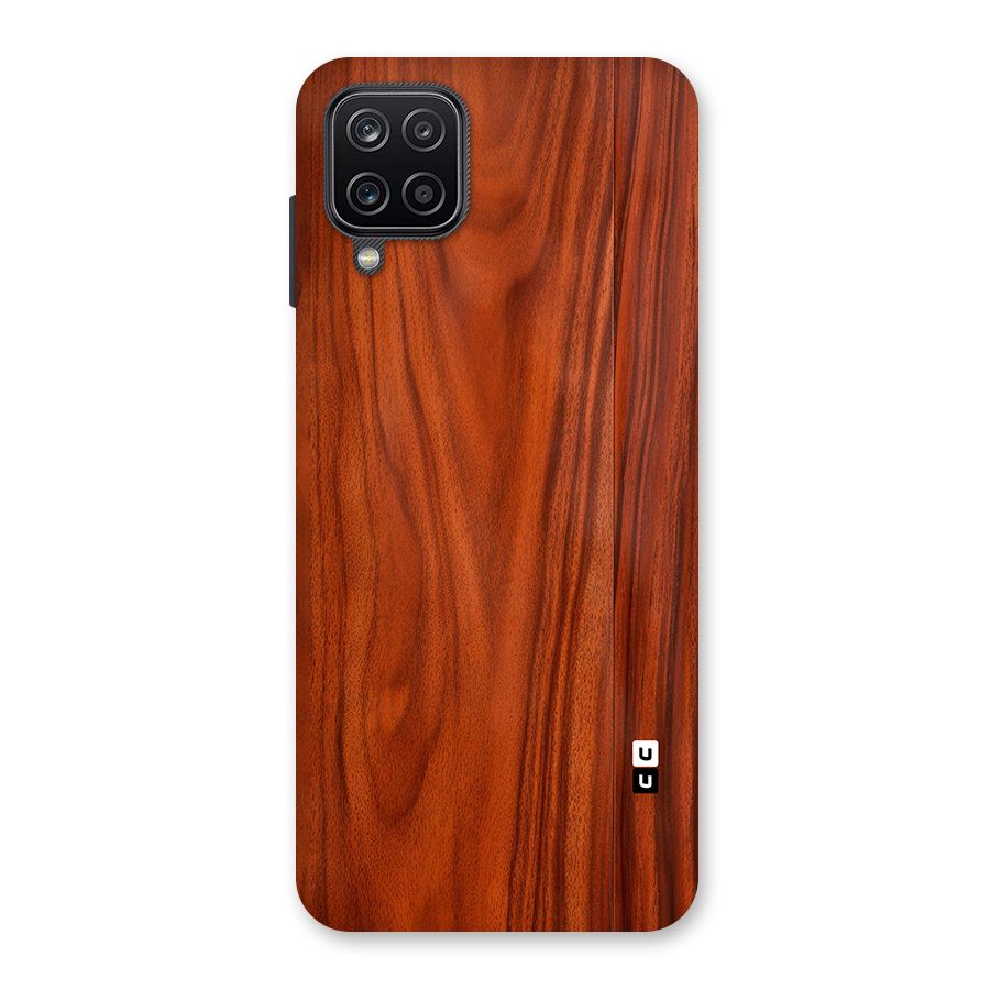Wooden Texture Printed Back Case for Galaxy A12