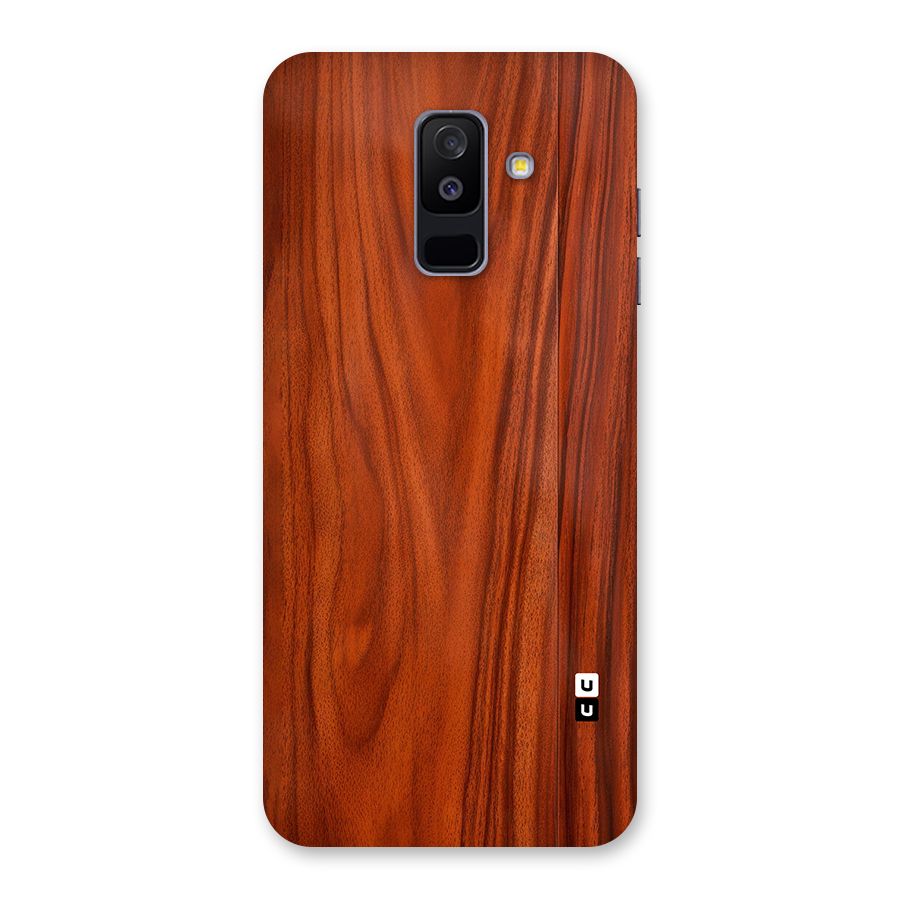 Wooden Texture Printed Back Case for Galaxy A6 Plus