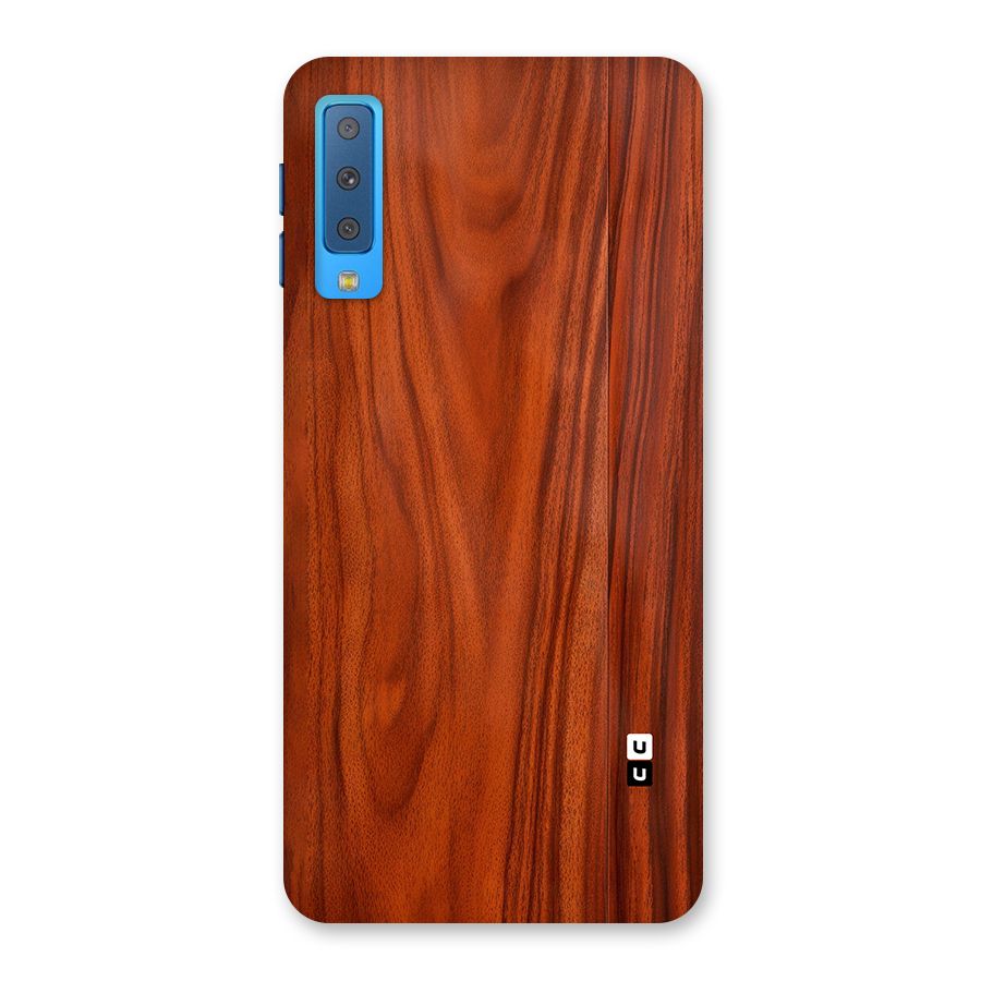 Wooden Texture Printed Back Case for Galaxy A7 (2018)