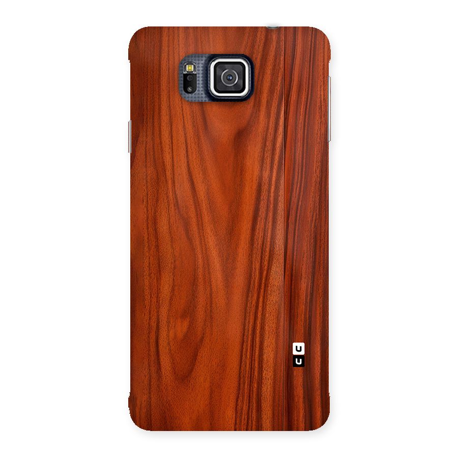 Wooden Texture Printed Back Case for Galaxy Alpha