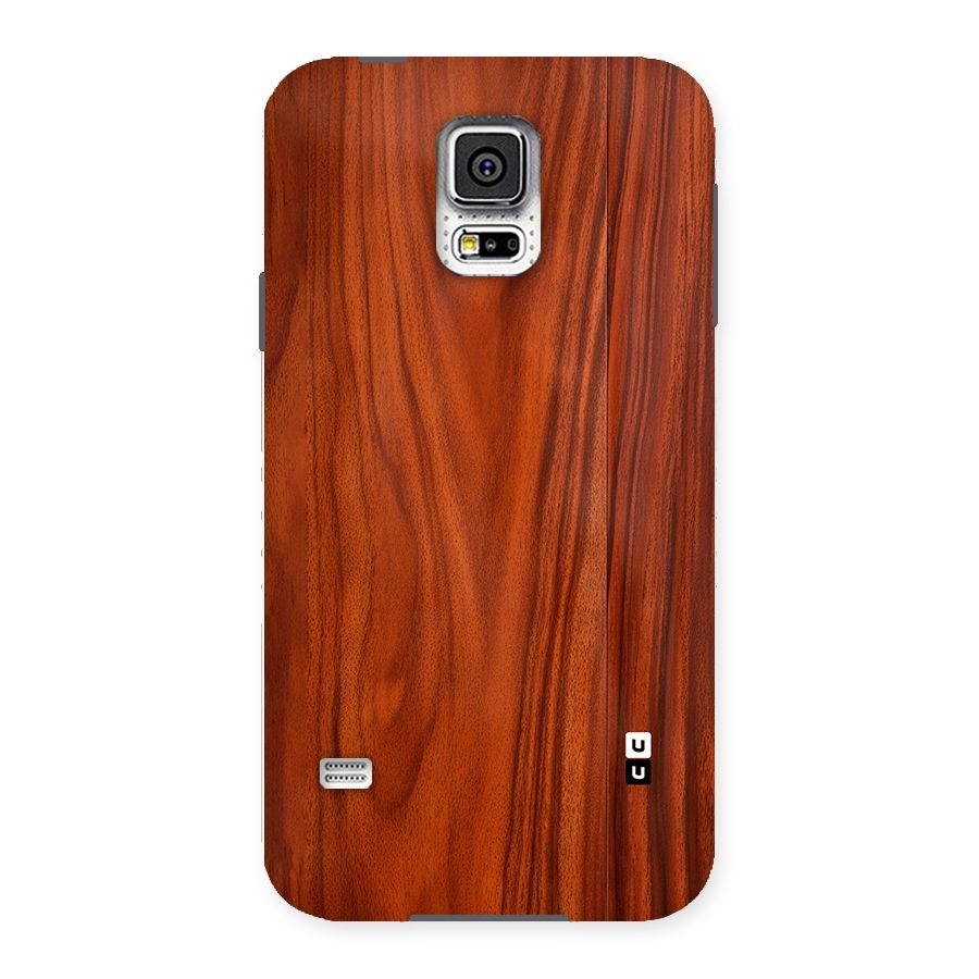 Wooden Texture Printed Back Case for Galaxy S5