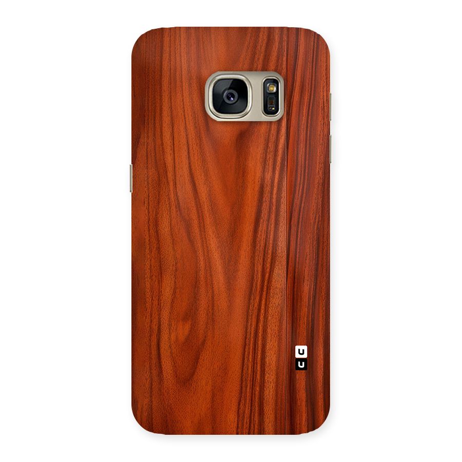 Wooden Texture Printed Back Case for Galaxy S7
