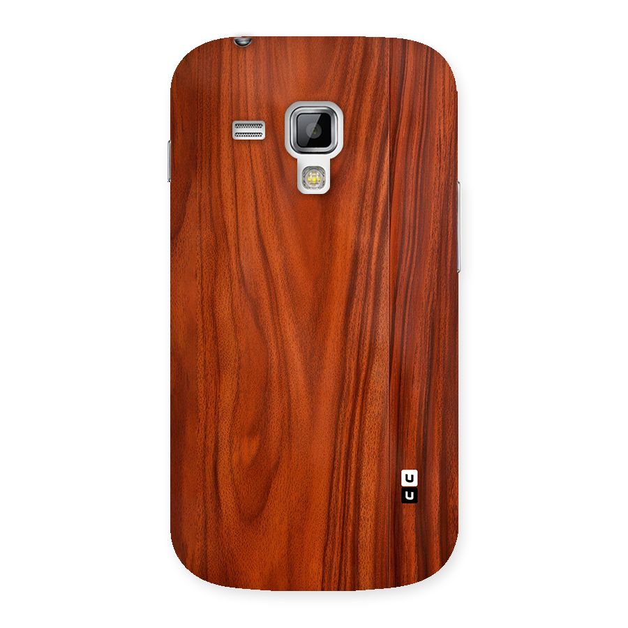 Wooden Texture Printed Back Case for Galaxy S Duos