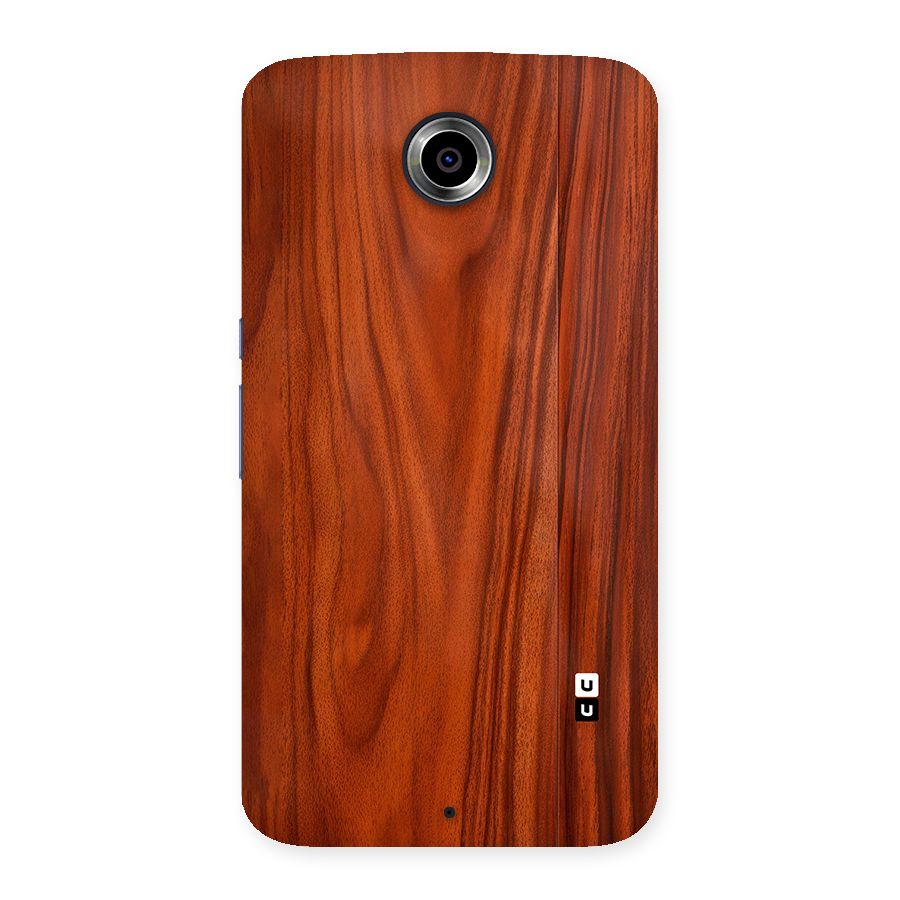 Wooden Texture Printed Back Case for Google Nexus 6