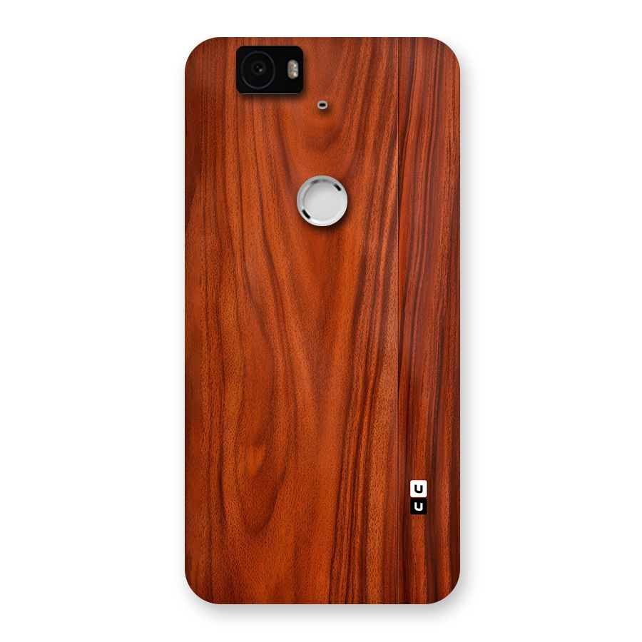 Wooden Texture Printed Back Case for Google Nexus 6P