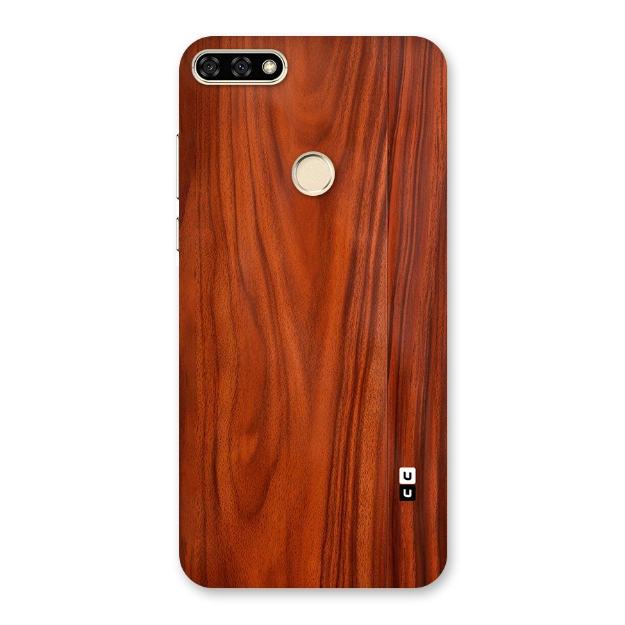 Wooden Texture Printed Back Case for Honor 7A