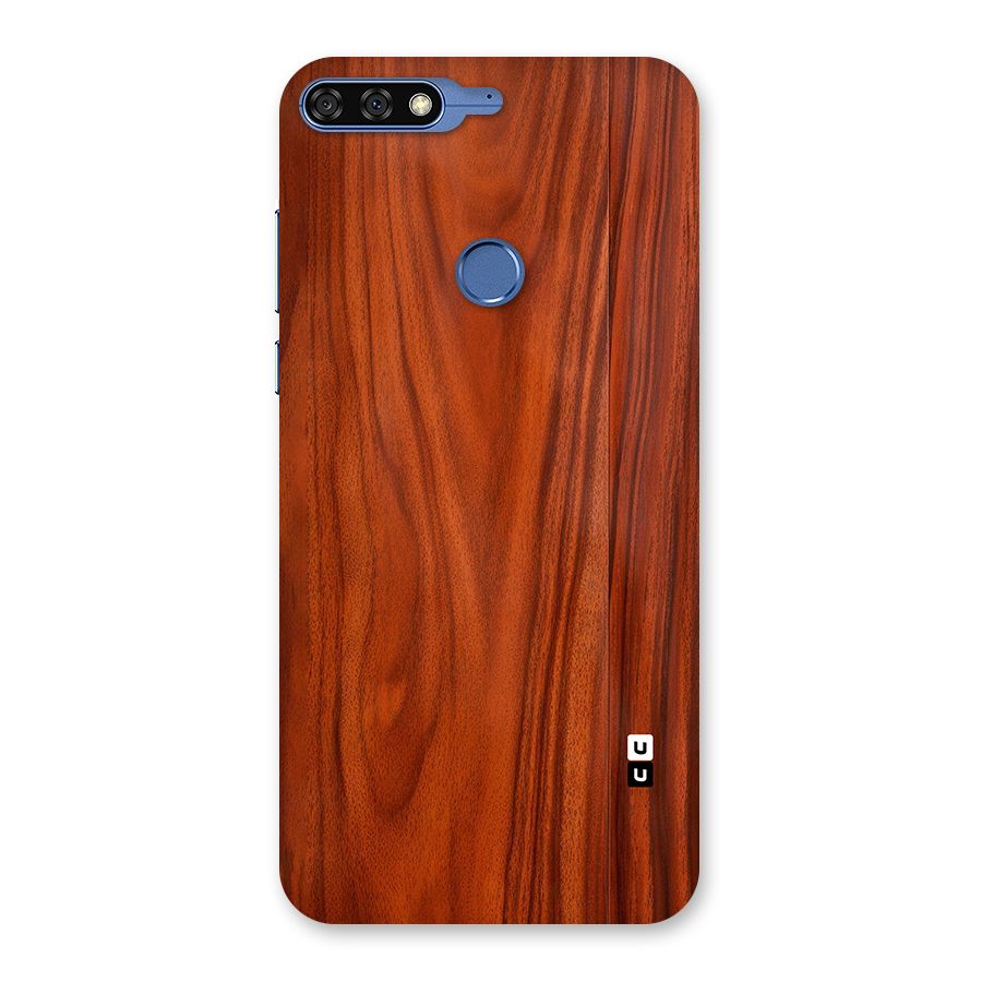Wooden Texture Printed Back Case for Honor 7C