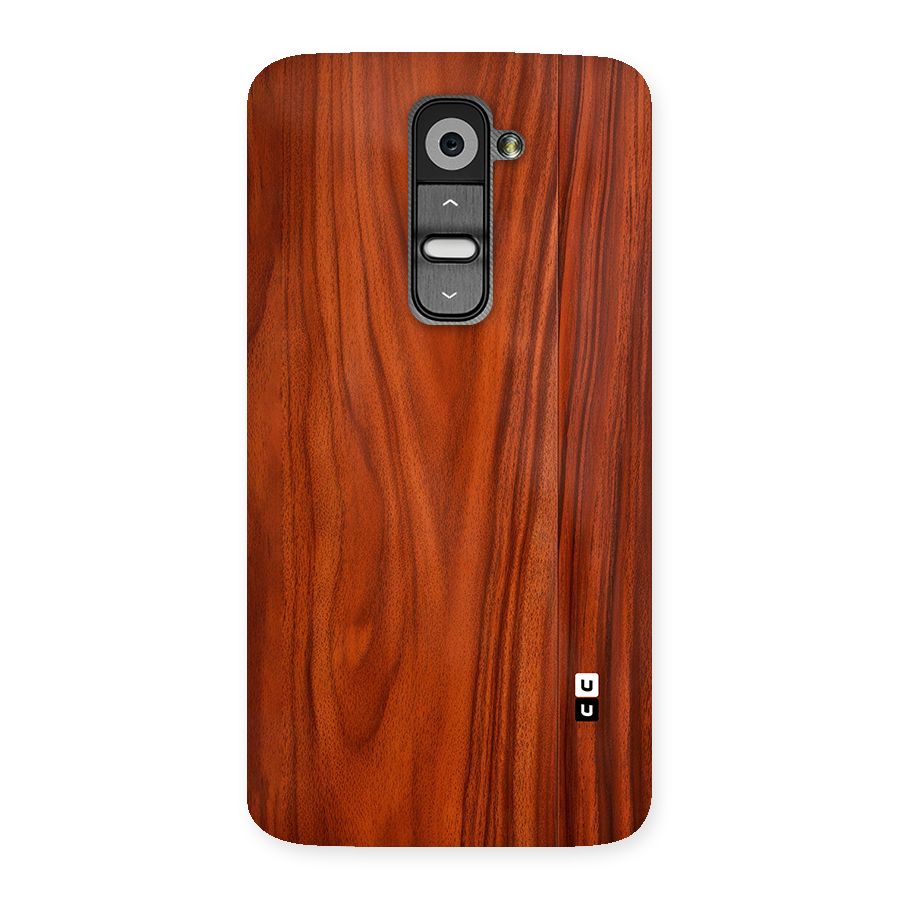 Wooden Texture Printed Back Case for LG G2
