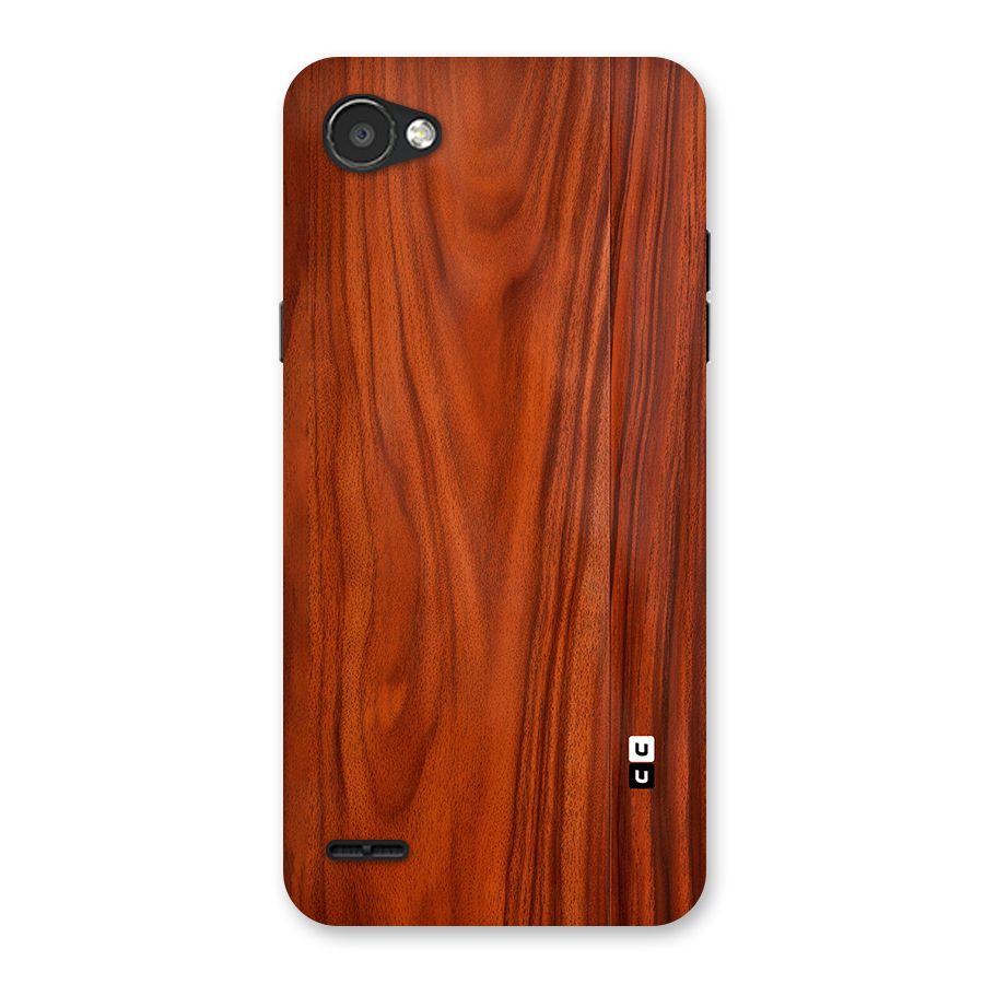 Wooden Texture Printed Back Case for LG Q6