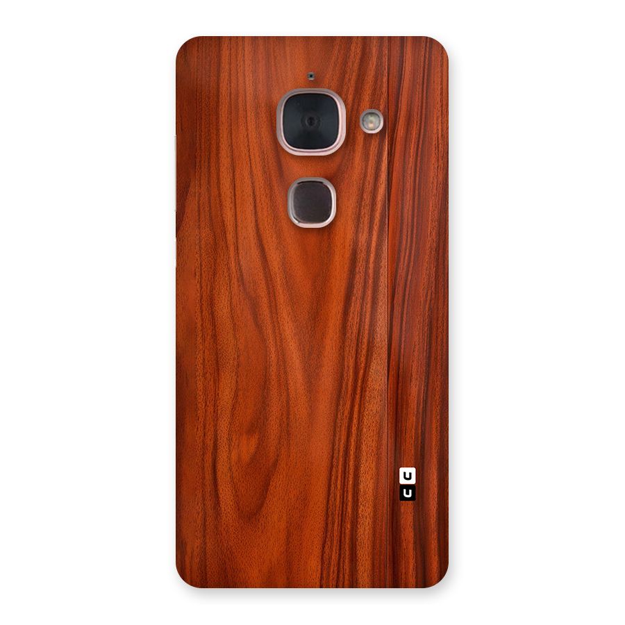 Wooden Texture Printed Back Case for Le Max 2