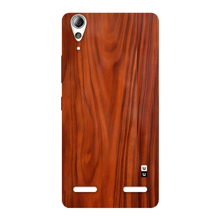 Wooden Texture Printed Back Case for Lenovo A6000 Plus