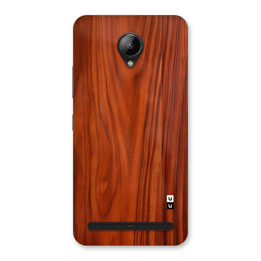 Wooden Texture Printed Back Case for Lenovo C2
