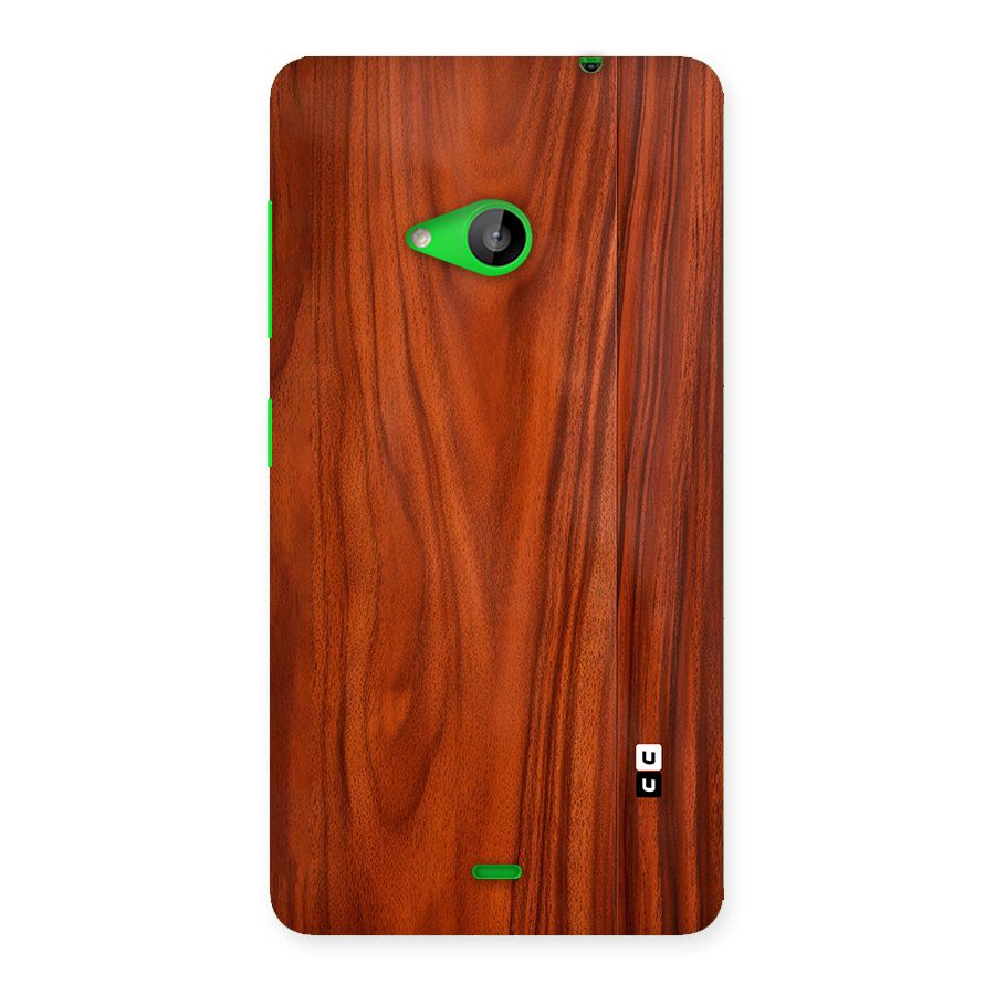 Wooden Texture Printed Back Case for Lumia 535