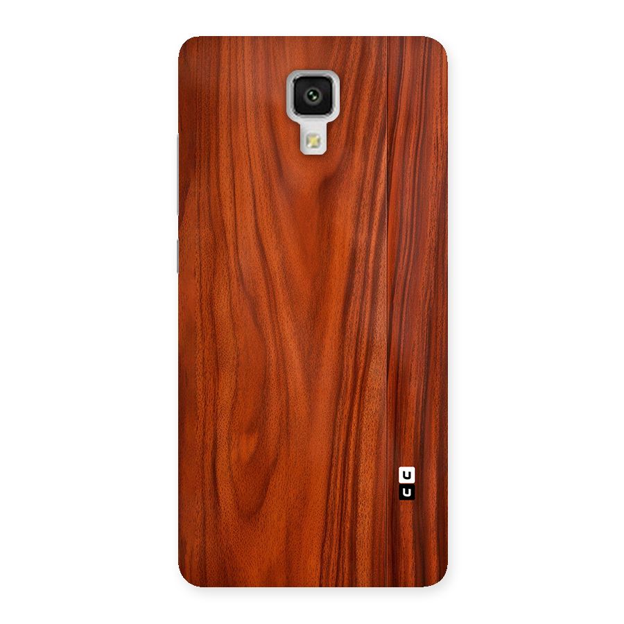 Wooden Texture Printed Back Case for Mi4