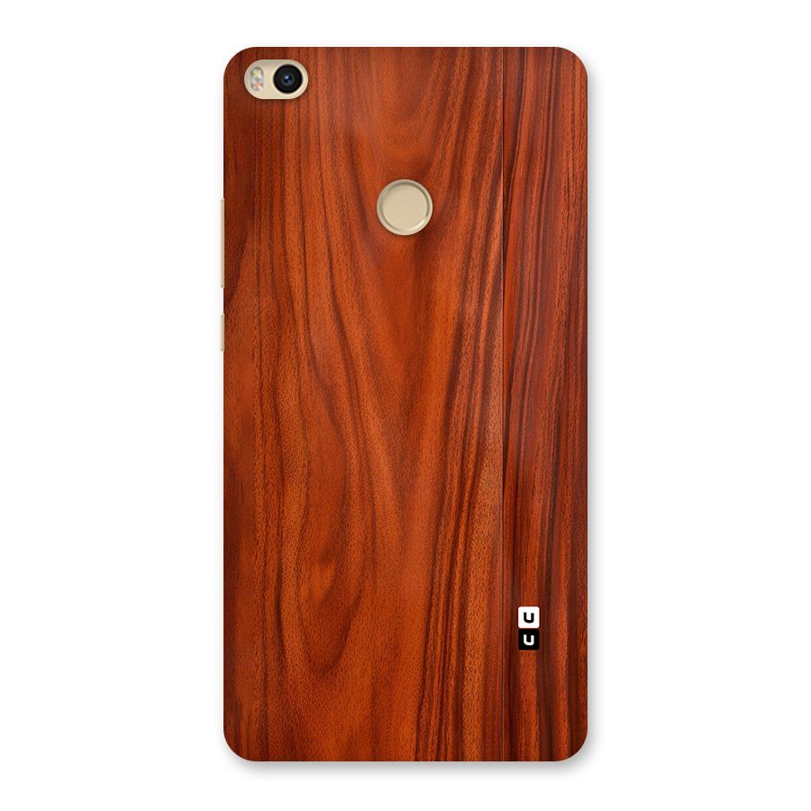 Wooden Texture Printed Back Case for Mi Max 2