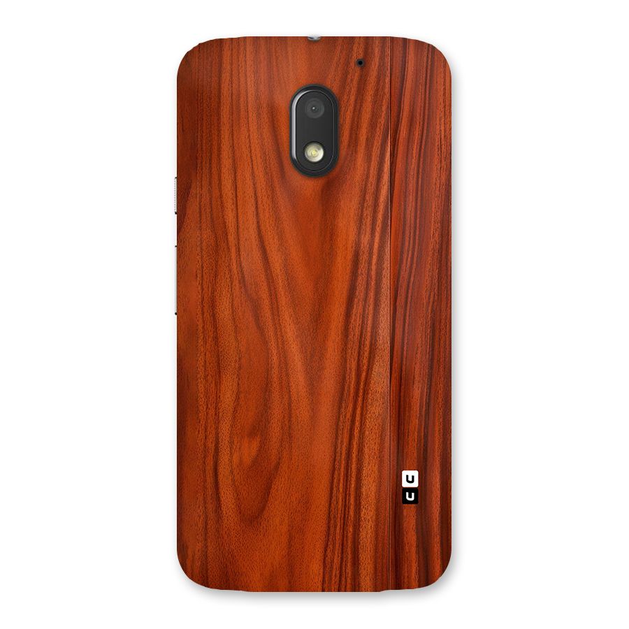 Wooden Texture Printed Back Case for Moto E3 Power