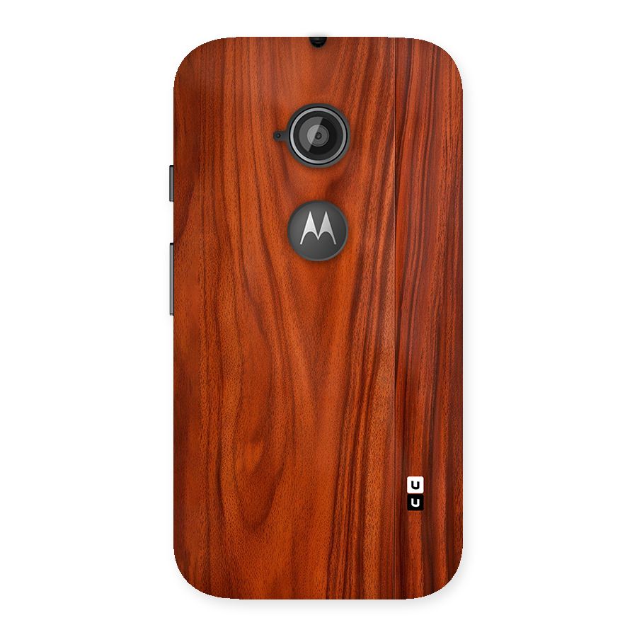 Wooden Texture Printed Back Case for Moto E 2nd Gen