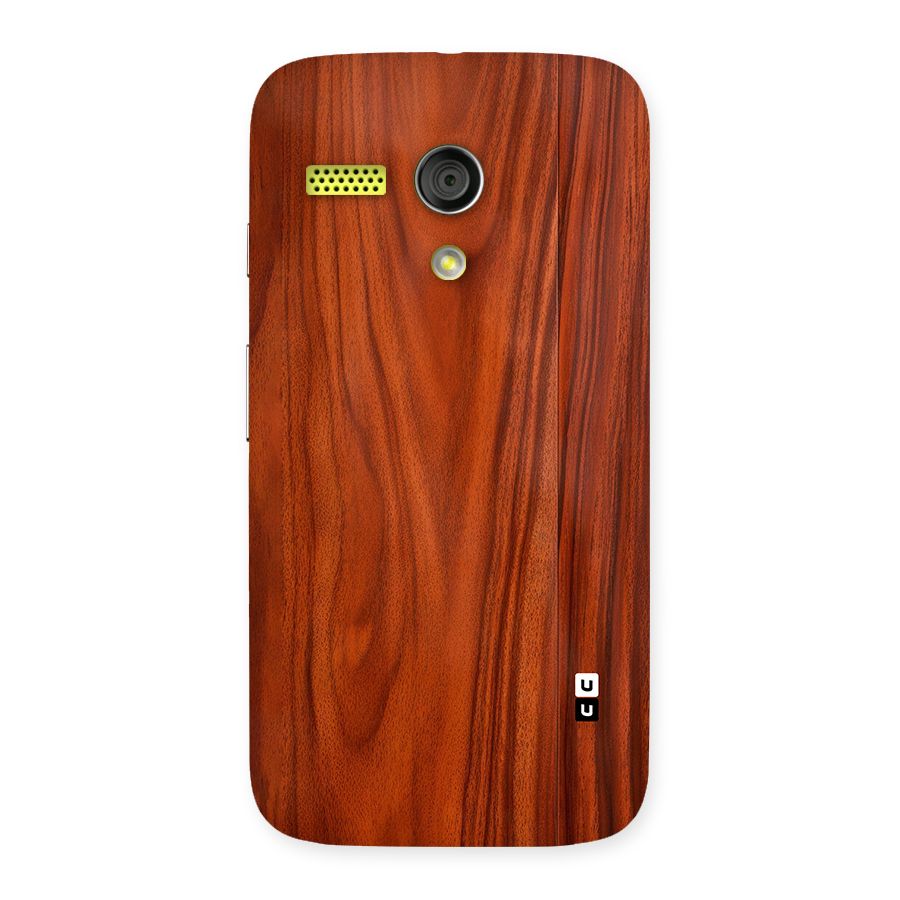 Wooden Texture Printed Back Case for Moto G