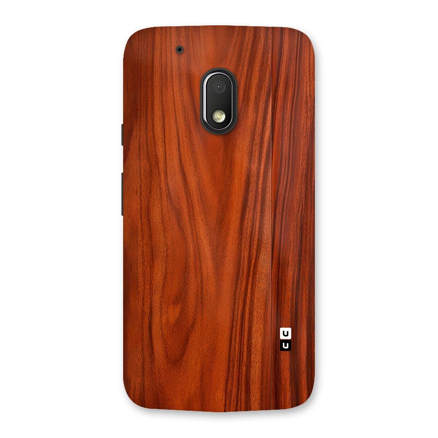 Wooden Texture Printed Back Case for Moto G4 Play