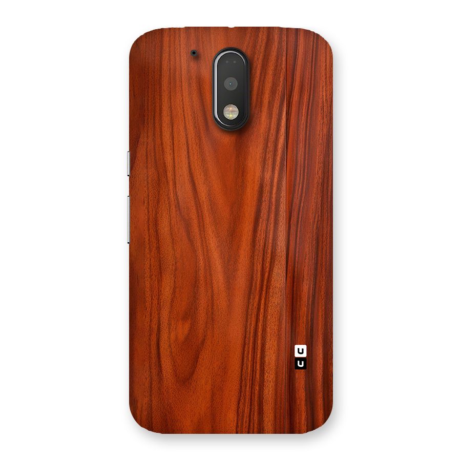 Wooden Texture Printed Back Case for Moto G4 Plus