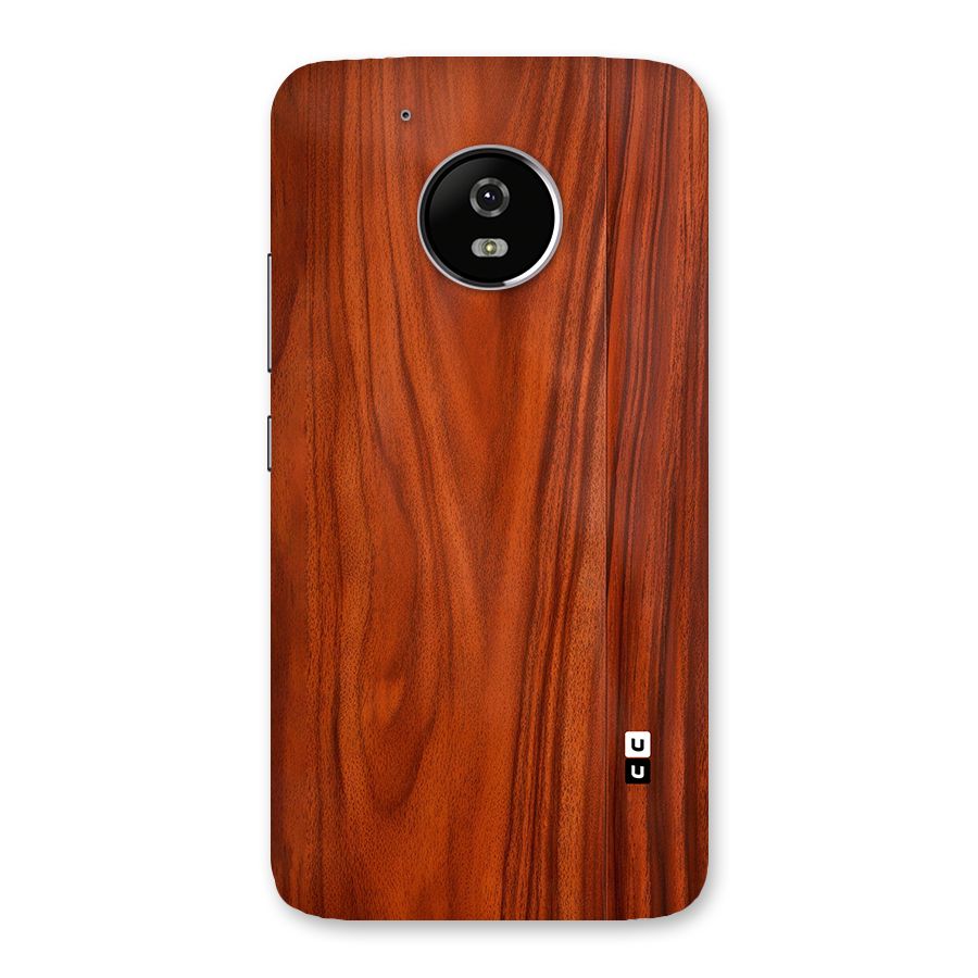 Wooden Texture Printed Back Case for Moto G5