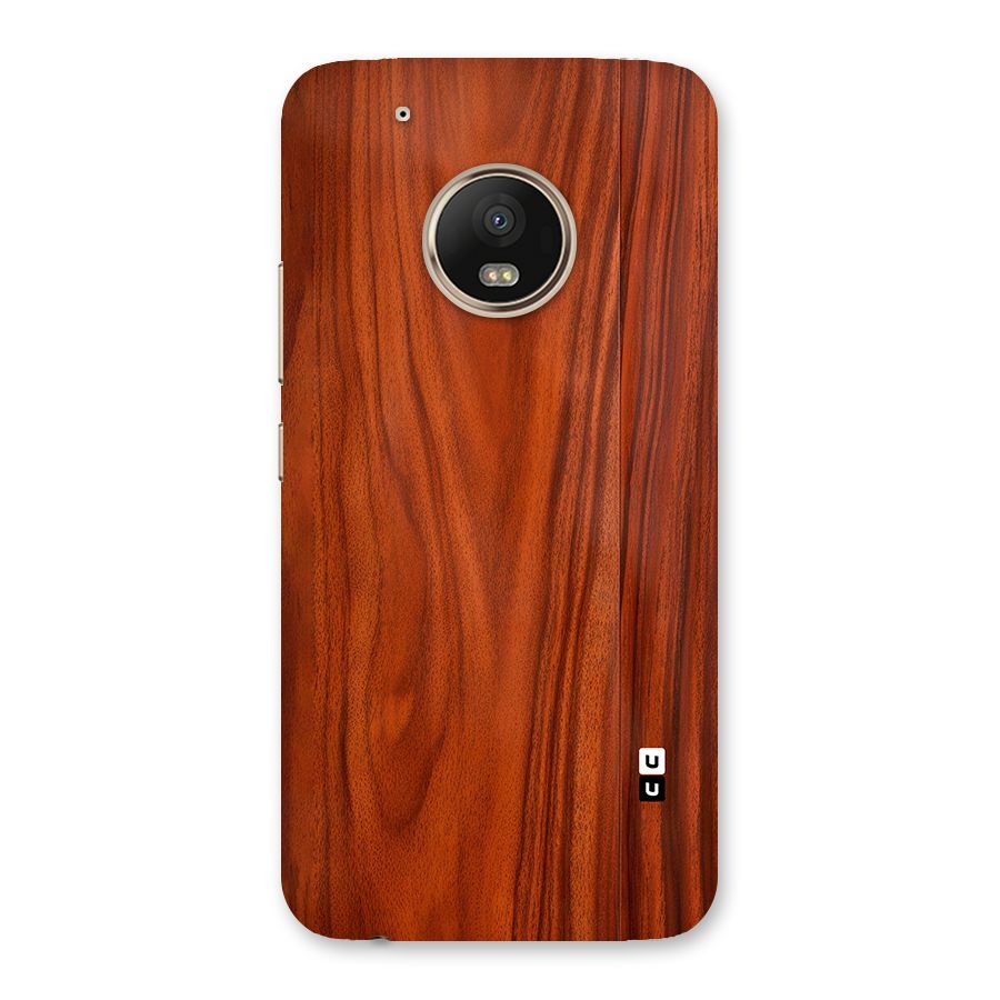 Wooden Texture Printed Back Case for Moto G5 Plus