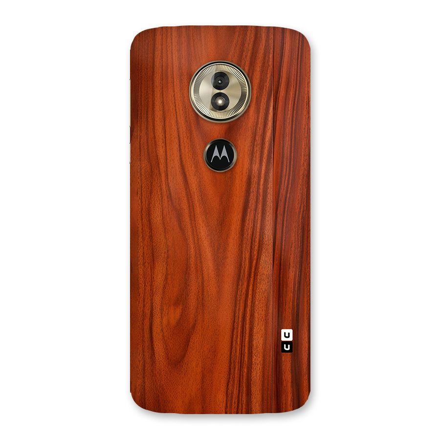 Wooden Texture Printed Back Case for Moto G6 Play