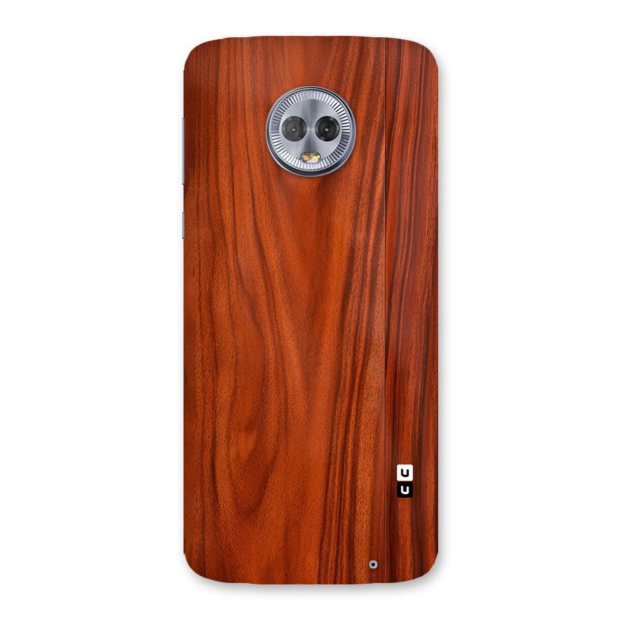 Wooden Texture Printed Back Case for Moto G6 Plus