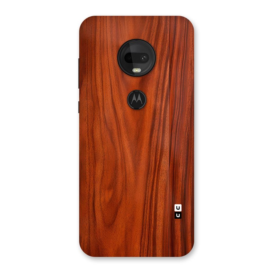 Wooden Texture Printed Back Case for Moto G7