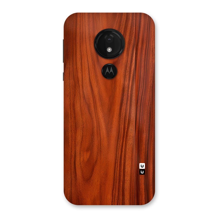 Wooden Texture Printed Back Case for Moto G7 Power