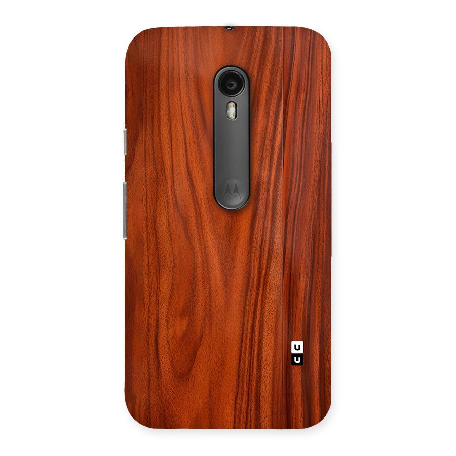 Wooden Texture Printed Back Case for Moto G Turbo