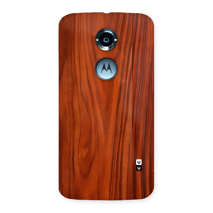 Wooden Texture Printed Back Case for Moto X2