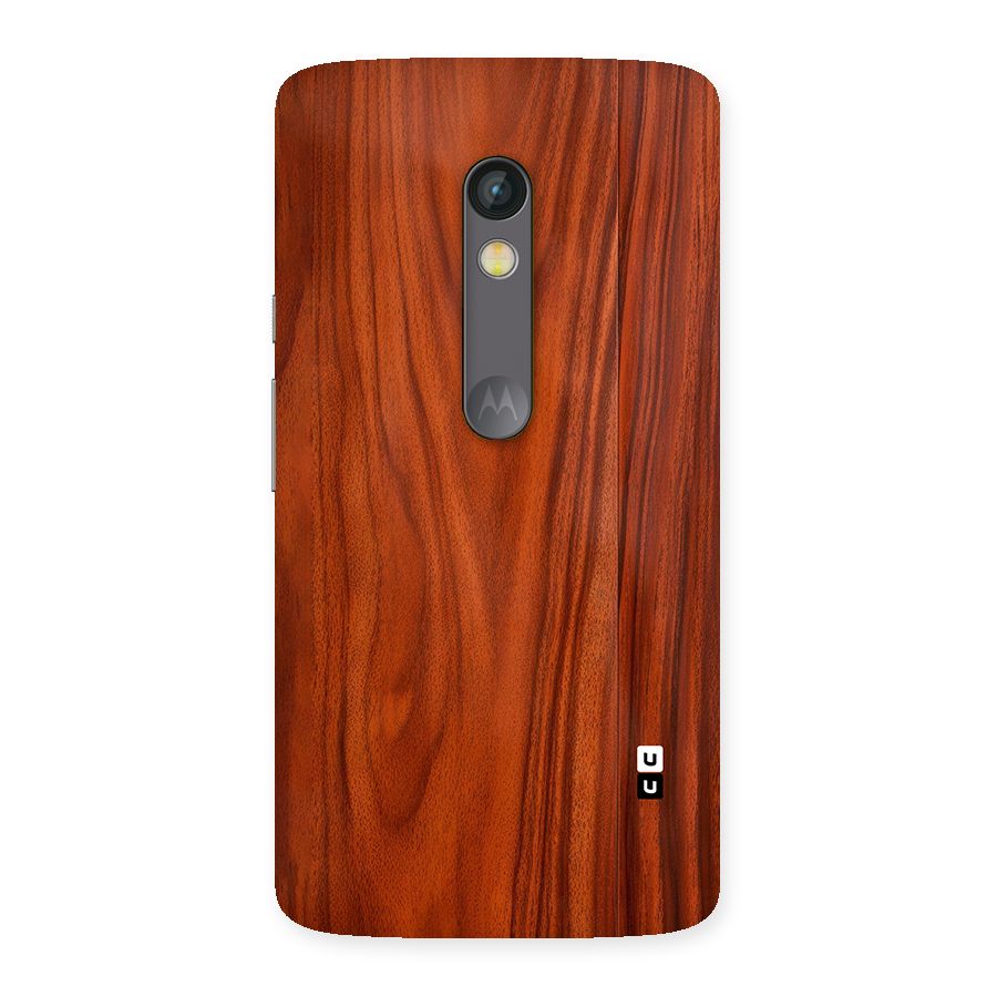 Wooden Texture Printed Back Case for Moto X Play